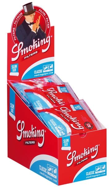 Smoking Slim Blue Filter 6mm 120 Stk. x 30