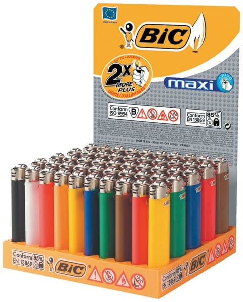 Bic Maxi Feuerzeug ass. J26 x 50